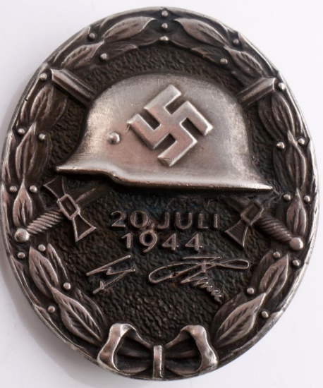 WWII GERMAN REICH 20 JULI 1944 HITLER WOUND BADGE