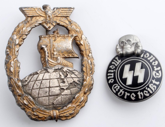 WWII GERMAN THIRD REICH WAFFEN SS BADGE LOT