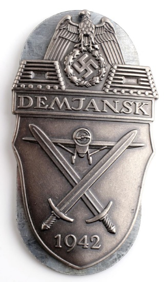 WWII GERMAN HEER DEMJANSK 1942 SLEEVE SHIELD