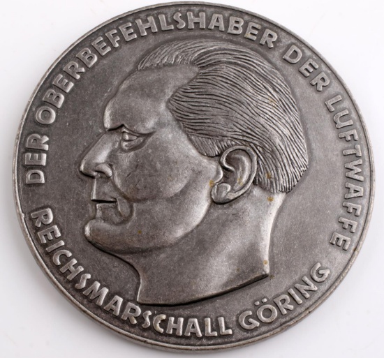 WWII GERMAN LUFTWAFFE GORING OUTSTANDING MEDALLION