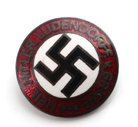 WWII GERMAN THIRD REICH NSDAP SWASITKA PIN BADGE