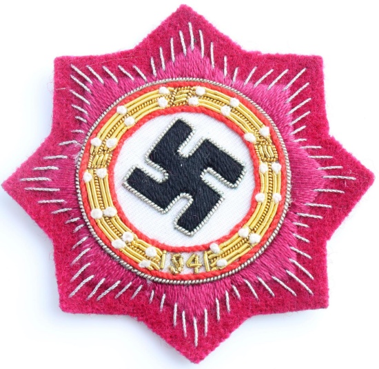 WWII GERMAN THIRD REICH FIRE POLICE CROSS PATCH