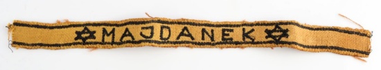 WWII GERMAN MAJDANEK CONCENTRATION CAMP CUFF TITLE
