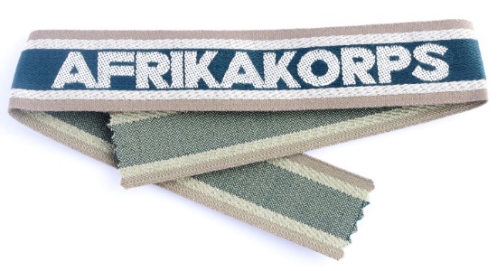 WWII GERMAN AFRIKA KORPS OFFICERS CUFF TITLE