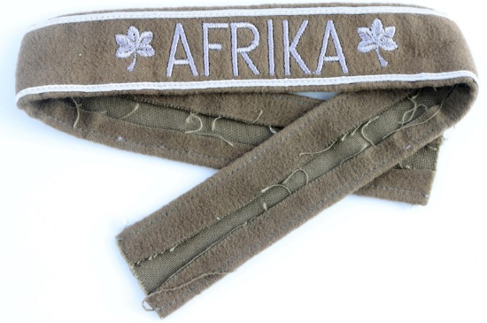 WWII GERMAN HEER AFRIKA KROPS EM CUFF TITLE