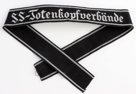 WWII GERMAN WAFFEN SS TOTENKOPFVERBANDE CUFF TITLE
