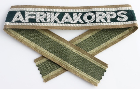 WWII GERMAN HEER AFRIKA KORPS OFFICERS CUFF TITLE
