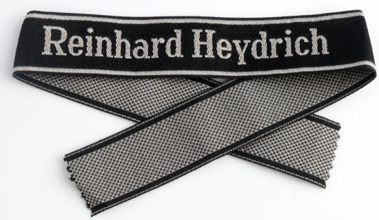WWII GERMAN WAFFEN SS REINHARD HEYDRICH CUFF TITLE