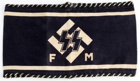 WWII GERMAN WAFFEN SS FM OFFICERS ARMBAND