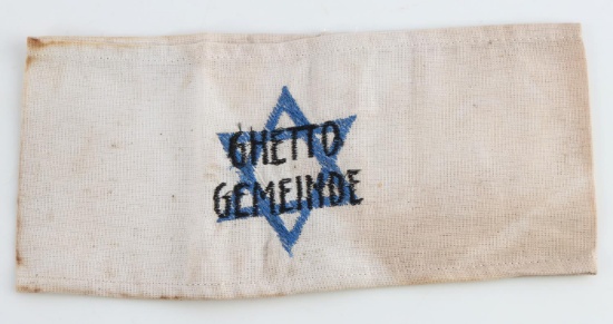 WWII GERMAN CONCENTRATION CAMP GHETTO ARMBAND