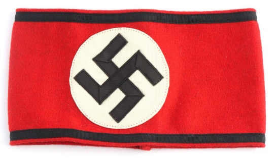 WWII GERMAN WAFFEN SS SWASTIKA  ARMBAND