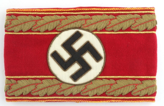 WWII GERMAN POLITICAL LEADER REICHS LEVEL ARMBAND