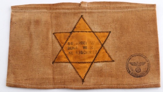 WWII GERMAN AUSCHWITZ CONCENTRATION CAMP ARMBAND