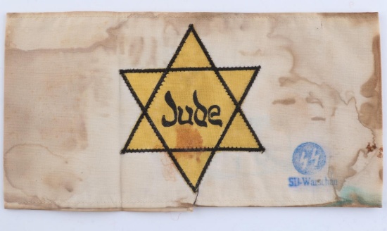 WWII GERMAN THIRD REICH CONCENTRATION CAMP ARMBAND