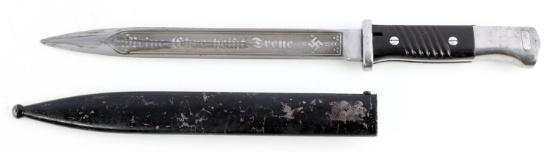 WWII WAFFEN SS PRESENTATION MAUSER K98 BAYONET