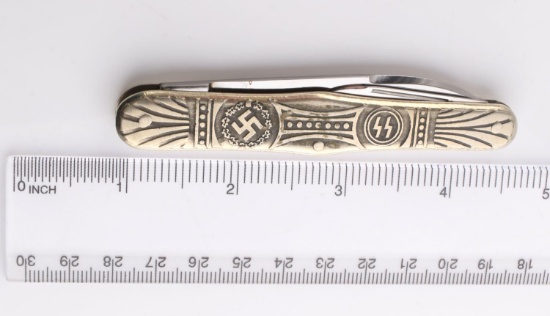 WWII GERMAN THIRD REICH SS SOLDIER POCKET KNIFE
