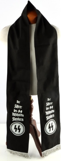 WWII GERMAN WAFFEN SS HIGH COMMAND FUNERAL SASH