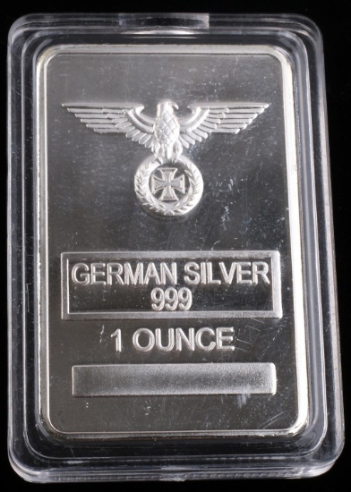 WWII GERMAN THIRD REICH SILVER BAR HOMAGE
