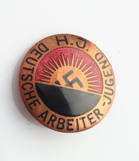 WWII GERMAN HEIM IN REICH HJ MEMBERSHIP BADGE