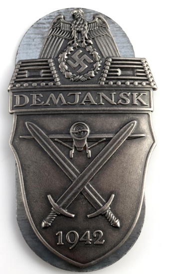 WWII GERMAN 1942 DEMJANSK SLEEVE SHIELD