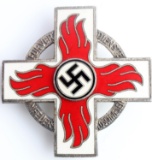 GERMAN WWII THIRD REICH FIRE BRIGADE BADGE