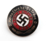 WWII GERMAN THIRD REICH NSDAP HITLER BADGE PIN