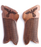 PAIR OF GERMAN THIRD REICH LUGER PO8 PISTOL GRIPS
