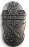 WWII GERMAN 1942 DEMJANSK SLEEVE SHIELD