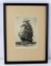 Y.E. SODERBERG SIGNED ETCHING OF CLIPPER SHIP