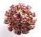 MID CENTURY 14KT GOLD AMETHYST CLUSTER RING