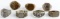 LOT OF 7 WWII GERMAN THIRD REICH TOUR RINGS