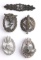 5 WWII GERMAN BADGES LUFTWAFFE PANZER ASSAULT