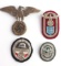 4 WWII GERMAN THIRD REICH POLICE NSKK SHIELDS