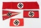 WWII GERMAN REICH SS ARMBAND & HJ PENNANT LOT