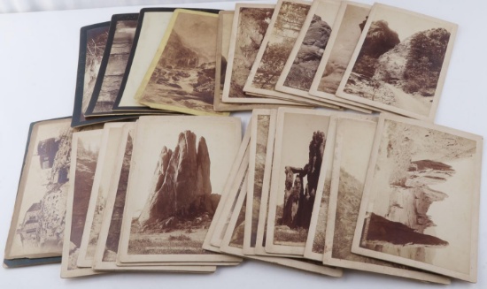 29 ANTIQUE CABINET PHOTO LOT COLORADO TENNESSEE