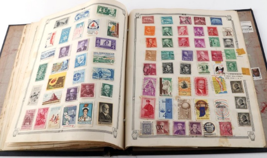 NEAR COMPLETE BOOK OF US STAMPS 1850 TO 1940