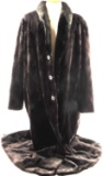 ZINMAN FURS FULL LENGTH LARGE SHAVED MINK COAT