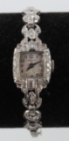 HAMILTON PLATINUM DIAMOND TCW 1.32 WRISTWATCH