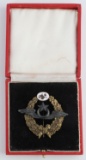 WWI OTTOMAN EMPIRE PILOTS BADGE WITH CASE