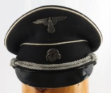 WWII GERMAN THIRD REICH ALLGEMEINE SS VISOR HAT