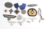 WWII GERMAN REICH MEDAL PIN SS LOT OF 14