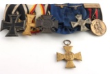 WWI WWII GERMAN THIRD REICH MEDAL BAR LOT OF 6