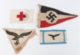 WWII GERMAN THIRD REICH ARMBAND PENNANT LOT