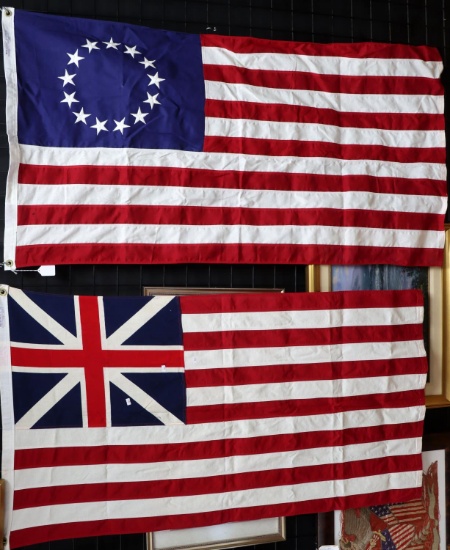 13 COLONIES FLAG & BETSY ROSS FLAG HOMAGE FLAGS