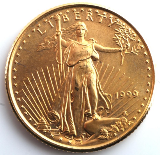 1999 1/10TH OZ AMERICAN EAGLE GOLD COIN