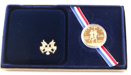 1984 $10 US OLYMPIC PROOF GOLD COIN