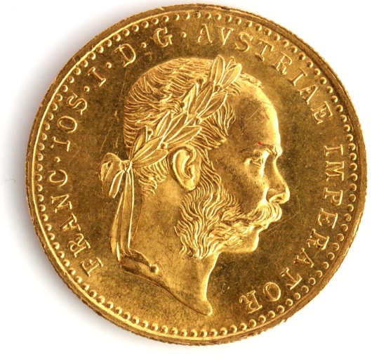 1915 AUSTRIA 1 DUCAT GOLD COIN RESTRIKE