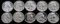 1962 FRANKLIN HALF DOLLAR SIVER COIN LOT OF 10