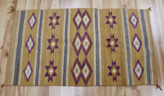 VINTAGE 1960'S WIDE RUINS NAVAJO INDIAN RUG