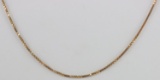 14K YELLOW GOLD 24 INCH BOX CHAIN NECKLACE .77 MM